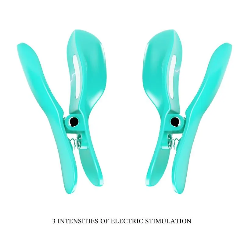 Surprise Box Huevo Vibrador y Pinzas para Pezones con Electro Estimulación Azul · PRETTYLOVE · Estimuladores de Clítoris — Foto 2