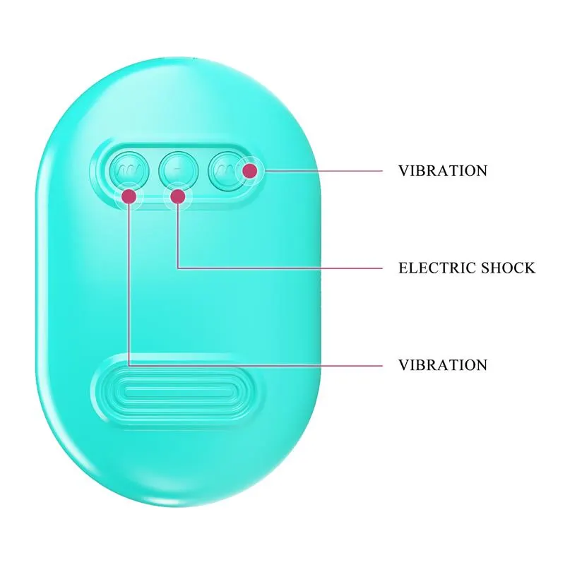 Surprise Box Huevo Vibrador y Pinzas para Pezones con Electro Estimulación Azul · PRETTYLOVE · Estimuladores de Clítoris — Foto 10