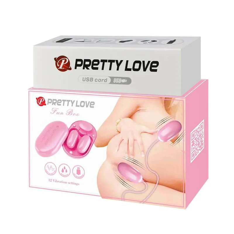 Fun Box Balas Vibradoras con Control Remoto Rosa · PRETTYLOVE · Huevos y Balas Vibradoras — photo 9