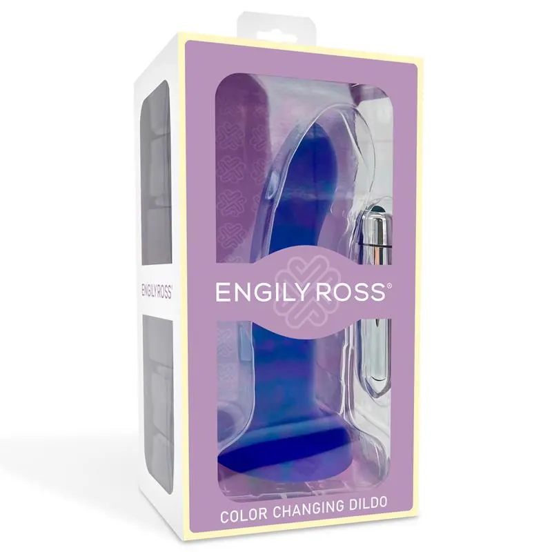 Dildo con Vibración que Cambia de Color Azul a Púrpura Talla M 17 cm · DILDOX BY ENGILY ROSS · Dildos — Foto 7