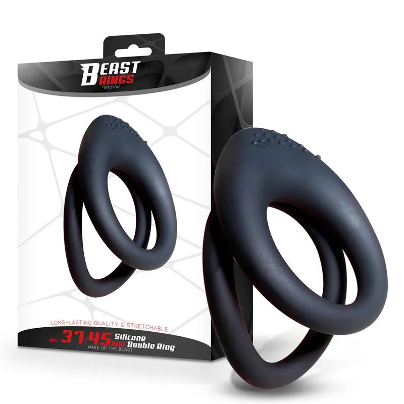 Anillo Doble para el Pene 37/45 mm · BEAST RINGS · Anillos para el Pene