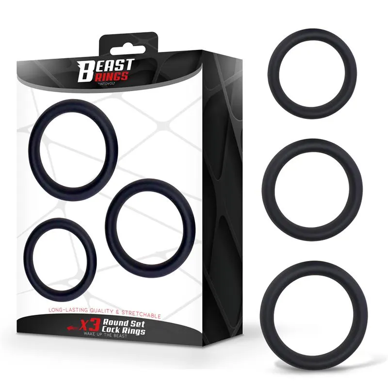 Set de 3 Anillos para el Pene S, M y L · BEAST RINGS · BEAST RINGS · Anillos para el Pene