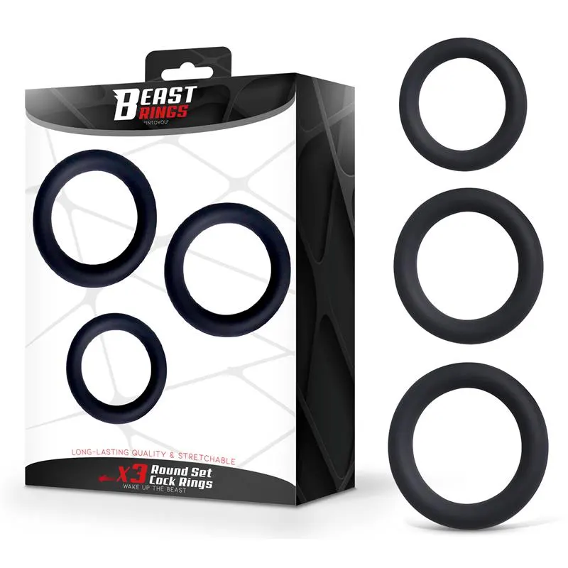 Set de 3 Anillos para el Pene S, M y L · BEAST RINGS · BEAST RINGS · Anillos para el Pene