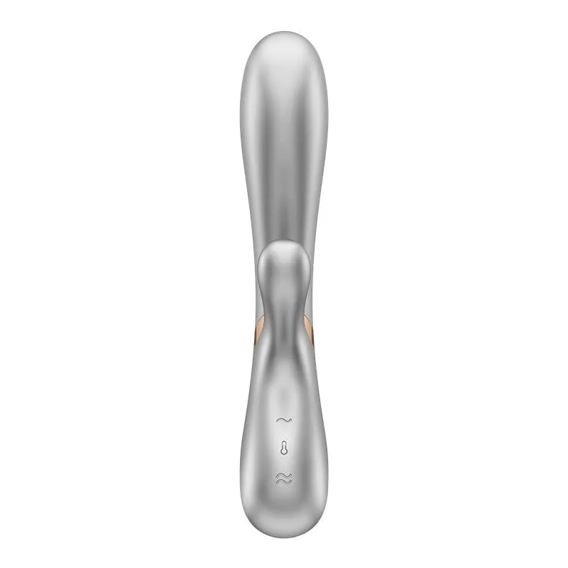 Hot Lover Vibrador Efecto Calor con APP Plata y Champagne · SATISFYER · Vibradores — photo 5