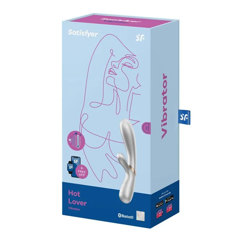 Hot Lover Vibrador Efecto Calor con APP Plata y Champagne · SATISFYER · Vibradores — photo 6