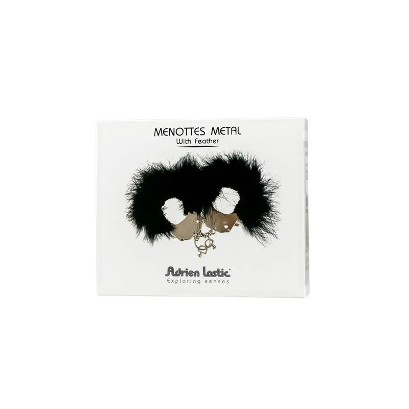 Esposas Metal y Plumas Negro · ADRIEN LASTIC · Esposas y Ataduras — photo 3