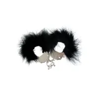 Esposas Metal y Plumas Negro · ADRIEN LASTIC · Esposas y Ataduras