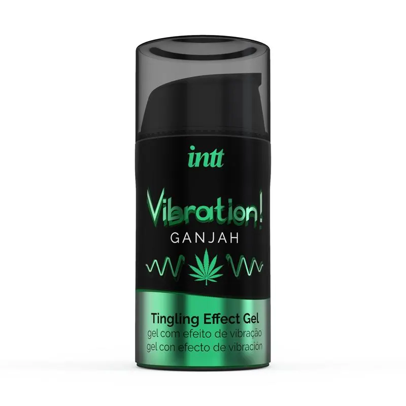 Gel Vibrador Efecto Calor Ganjah 15ml · INTT · Potenciadores y Retardantes — Foto 2