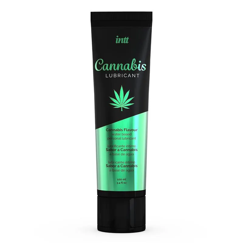 Lubricante a Base de Agua Sabor Cannabis 100 ml · INTT · Lubricantes