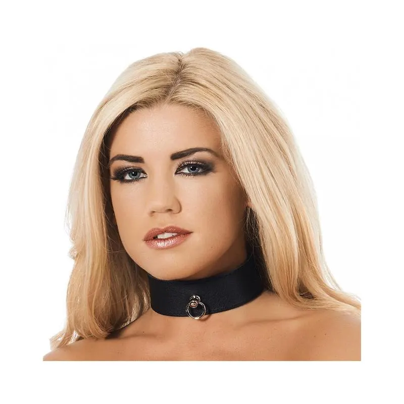 Collar Cuero con Anilla · S/M · BONDAGE PLAY · Accesorios BDSM y Fetish