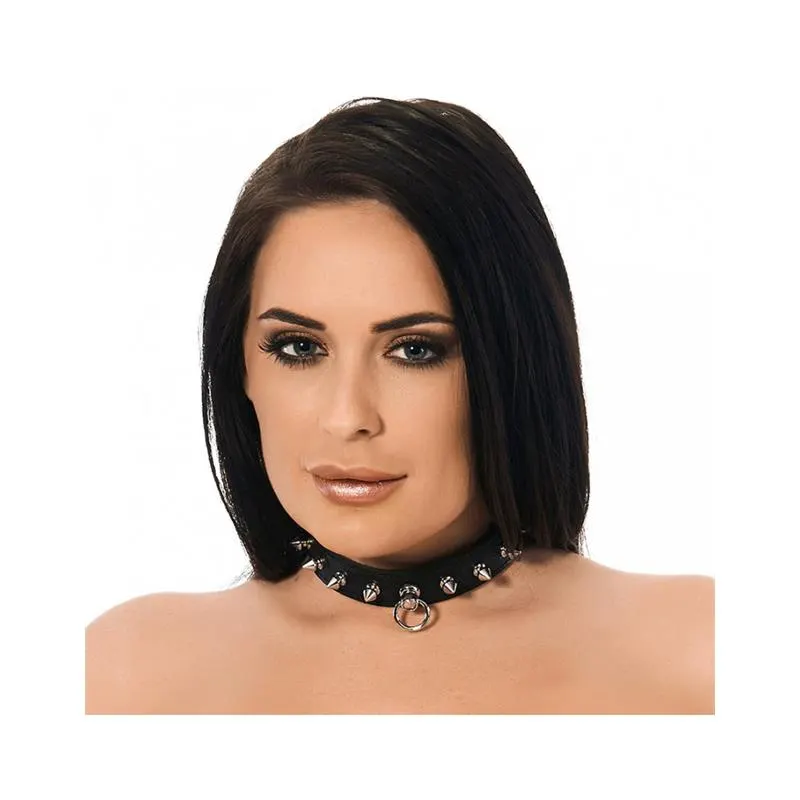 Collar Cuero con Pinchos · S/M · BONDAGE PLAY · Accesorios BDSM y Fetish