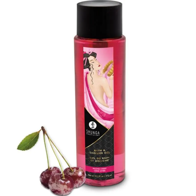 Gel de baño y ducha Gel Frosted Cherry - Cereza 370 ml · SHUNGA · Cuidado Íntimo y Masaje