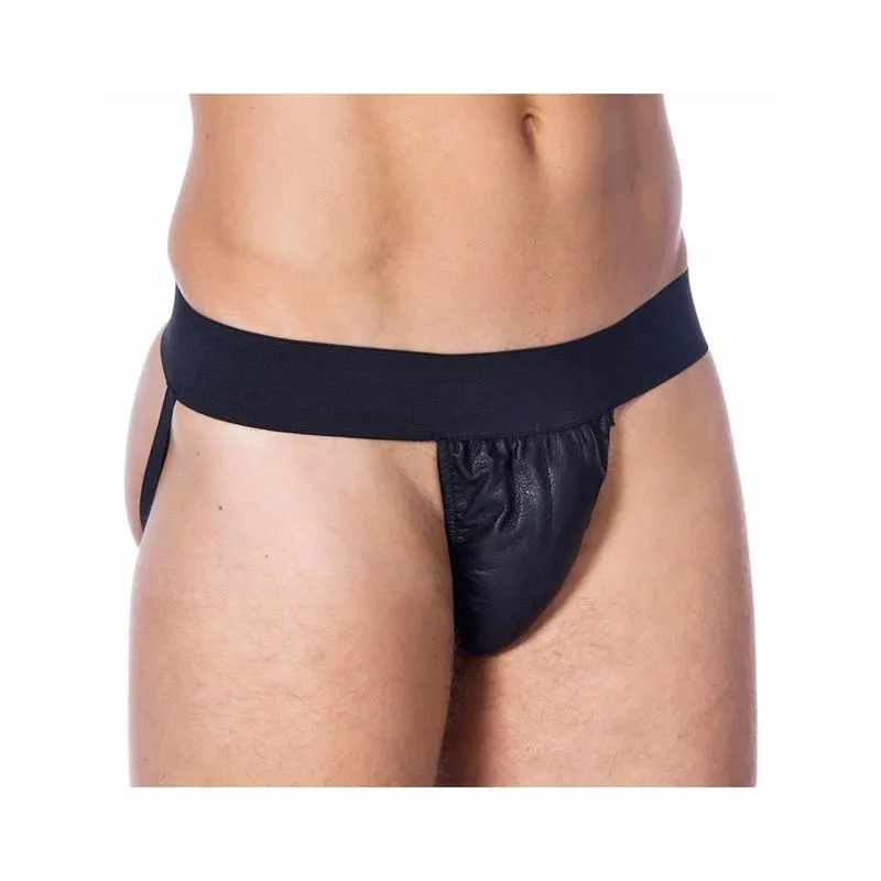 Slip de Cuero Color Negro · BONDAGE PLAY · Tangas y Braguitas