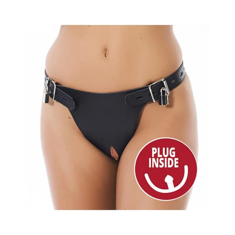 Arnés de Castidad con Plug Anal · S/M · BONDAGE PLAY · Accesorios BDSM y Fetish