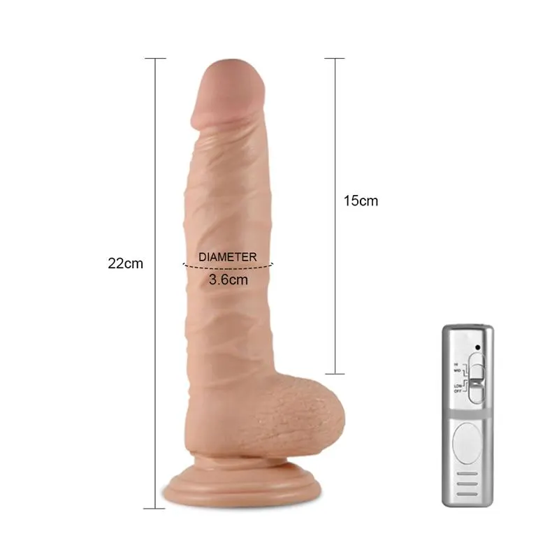Dildo Real Extreme con Vibración 8.5 Natural · LOVETOY · Vibradores — photo 3