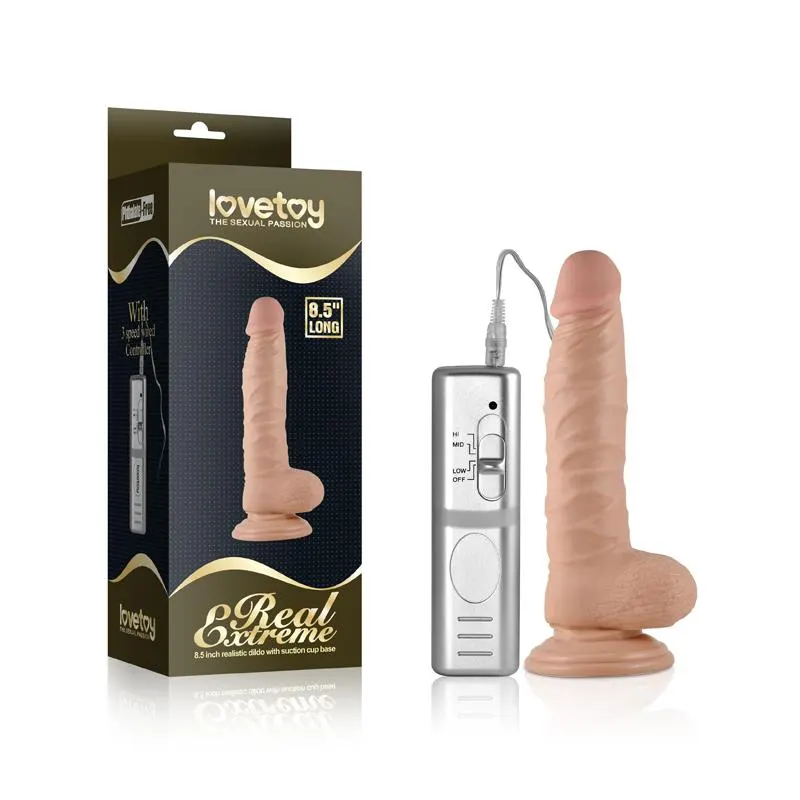 Dildo Real Extreme con Vibración 8.5 Natural · LOVETOY · Vibradores — photo 4
