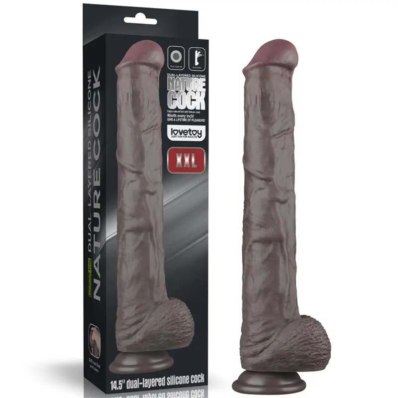 Dildo Dual Layered Articulable XXL 14.5 · LOVETOY · Dildos