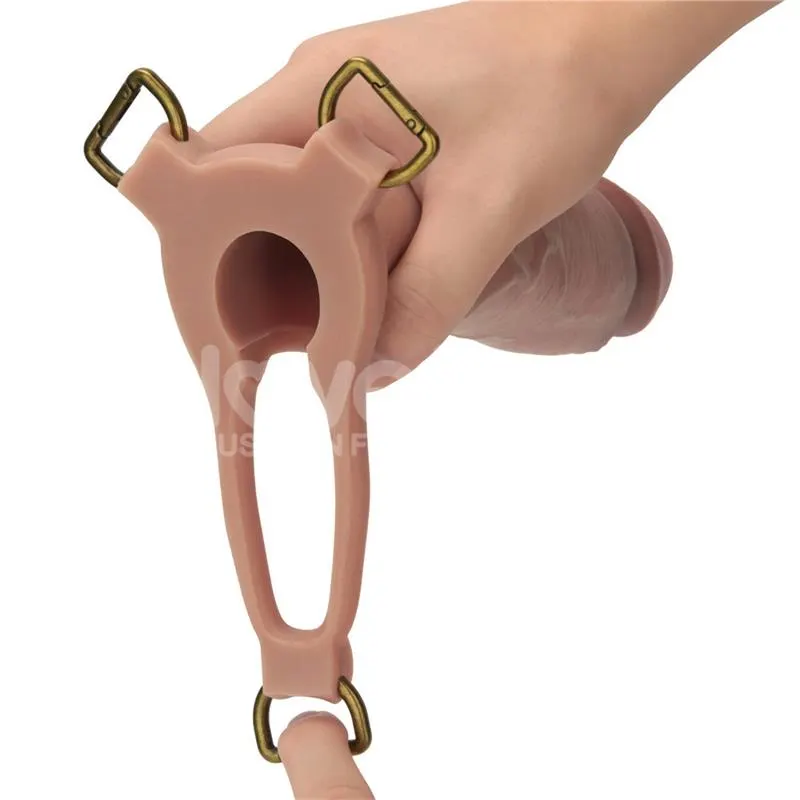 Ingen Arnés Ajustabe con Dildo Hueco 9 Enhanced Set XS/S/M · LOVETOY · Anillos para el Pene — photo 11