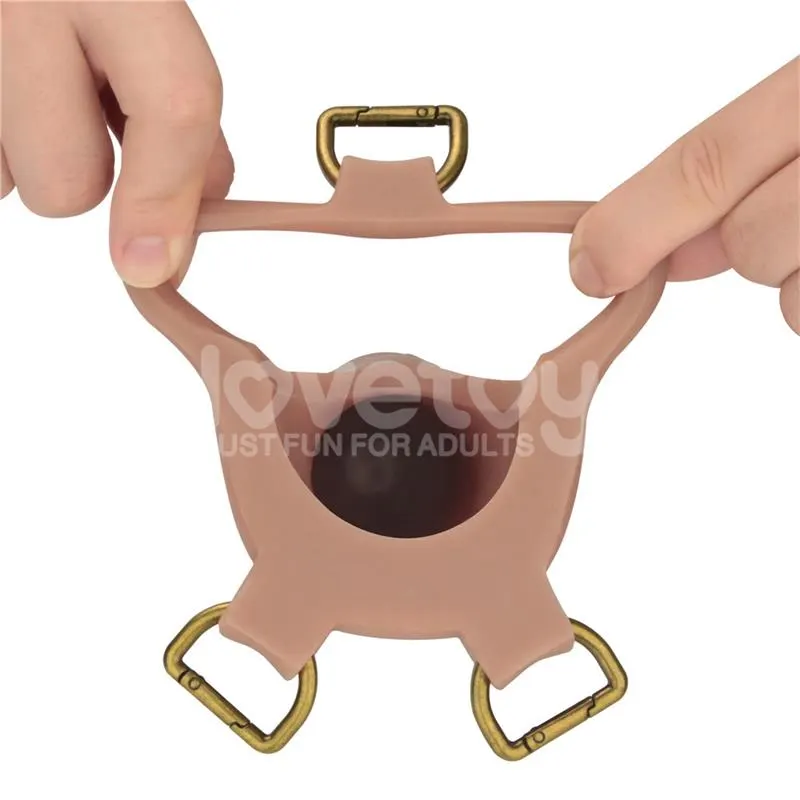 Ingen Arnés Ajustabe con Dildo Hueco 9 Enhanced Set XS/S/M · LOVETOY · Anillos para el Pene — photo 12