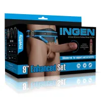 Ingen Arnés Ajustabe con Dildo Hueco 9 Enhanced Set XS/S/M · LOVETOY · Anillos para el Pene