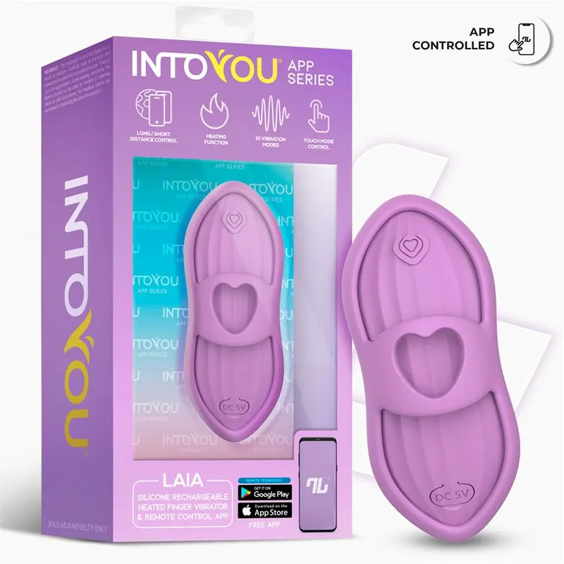 Laia Estimulador de Dedo con Calor y Funda con APP Lavanda · INTOYOU APP SERIES · Vibradores — Foto 16