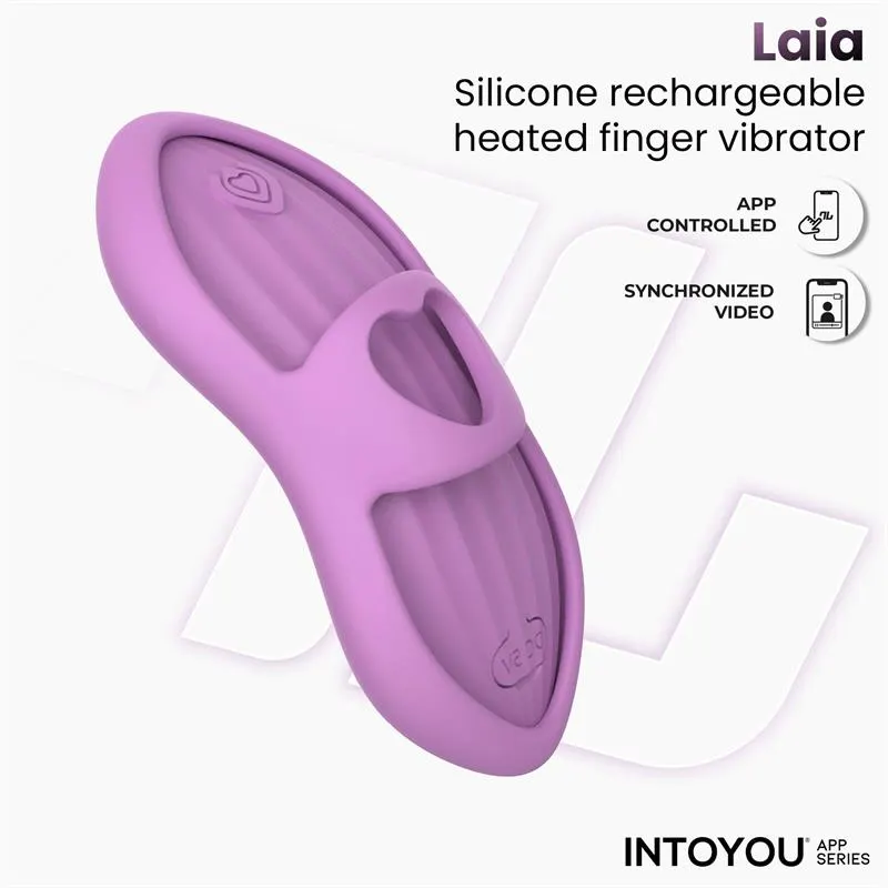 Laia Estimulador de Dedo con Calor y Funda con APP Lavanda · INTOYOU APP SERIES · Vibradores — Foto 7