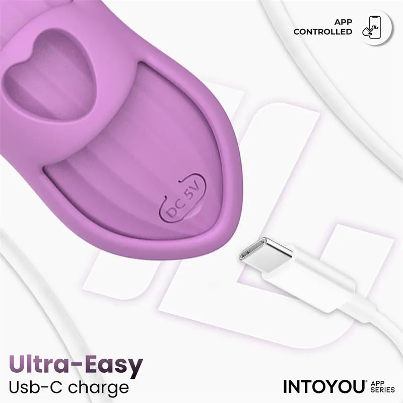 Laia Estimulador de Dedo con Calor y Funda con APP Lavanda · INTOYOU APP SERIES · Vibradores — Foto 10