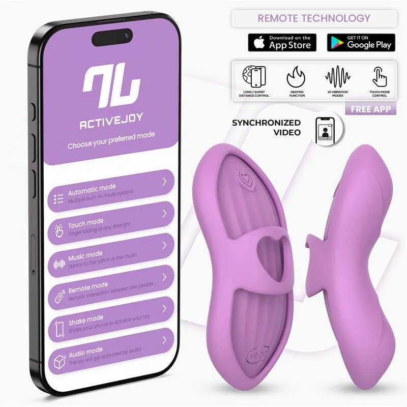 Laia Estimulador de Dedo con Calor y Funda con APP Lavanda · INTOYOU APP SERIES · Vibradores