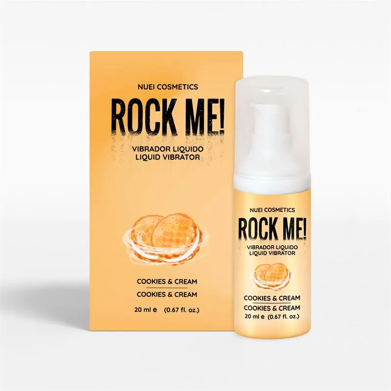 Rock Me! Vibrador Liquido Cookies and Cream 20 ml · NUEI COSMETICS · Potenciadores y Retardantes