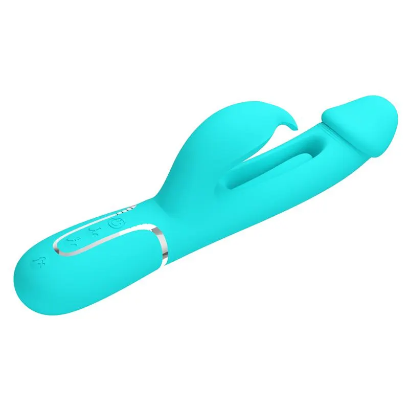 Vibrador con Lengua Kampas Verde · PRETTYLOVE · Vibradores — Foto 5
