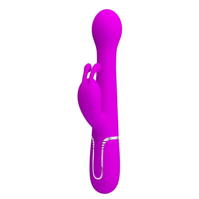 Vibrador con Thrusting y Bolas Rotatorias Dejon Rosa · PRETTYLOVE · Vibradores — Foto 2