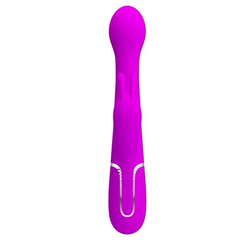 Vibrador con Thrusting y Bolas Rotatorias Dejon Rosa · PRETTYLOVE · Vibradores — Foto 3