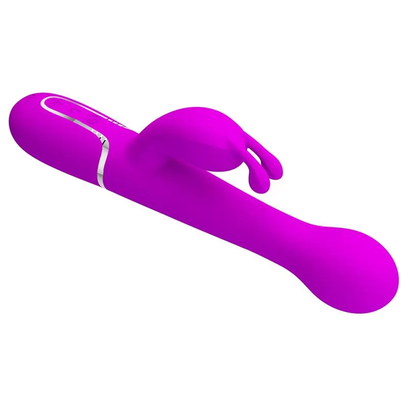 Vibrador con Thrusting y Bolas Rotatorias Dejon Rosa · PRETTYLOVE · Vibradores — Foto 4