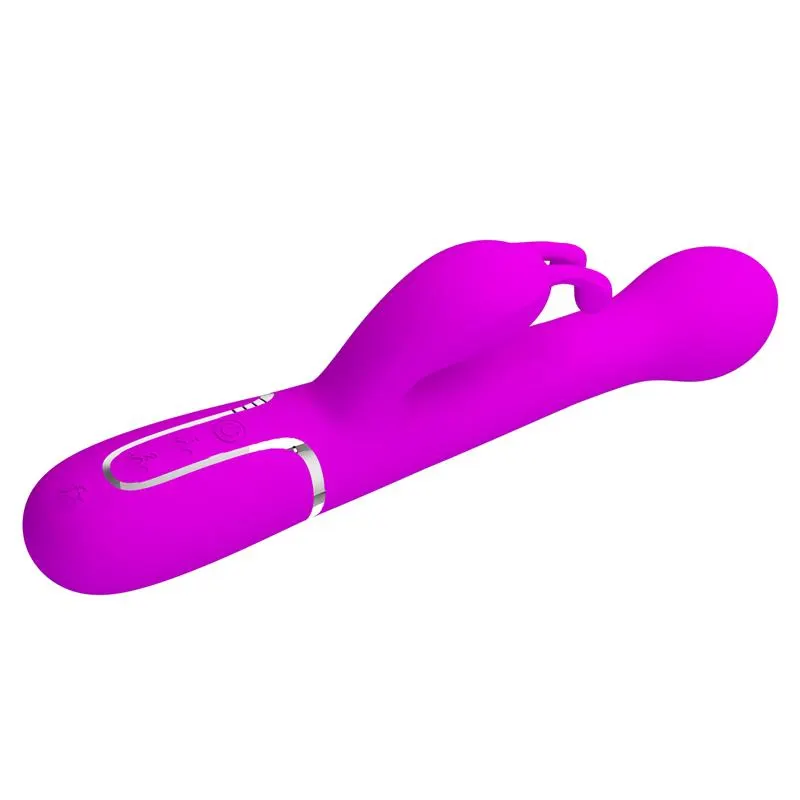 Vibrador con Thrusting y Bolas Rotatorias Dejon Rosa · PRETTYLOVE · Vibradores — Foto 5