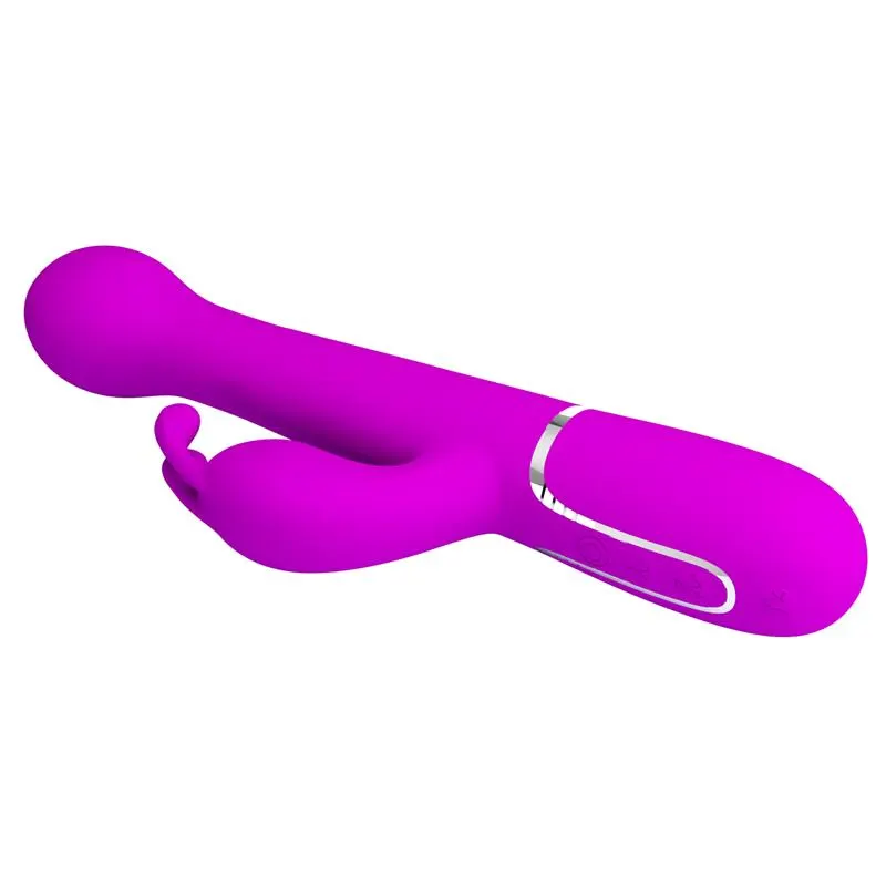 Vibrador con Thrusting y Bolas Rotatorias Dejon Rosa · PRETTYLOVE · Vibradores — Foto 6