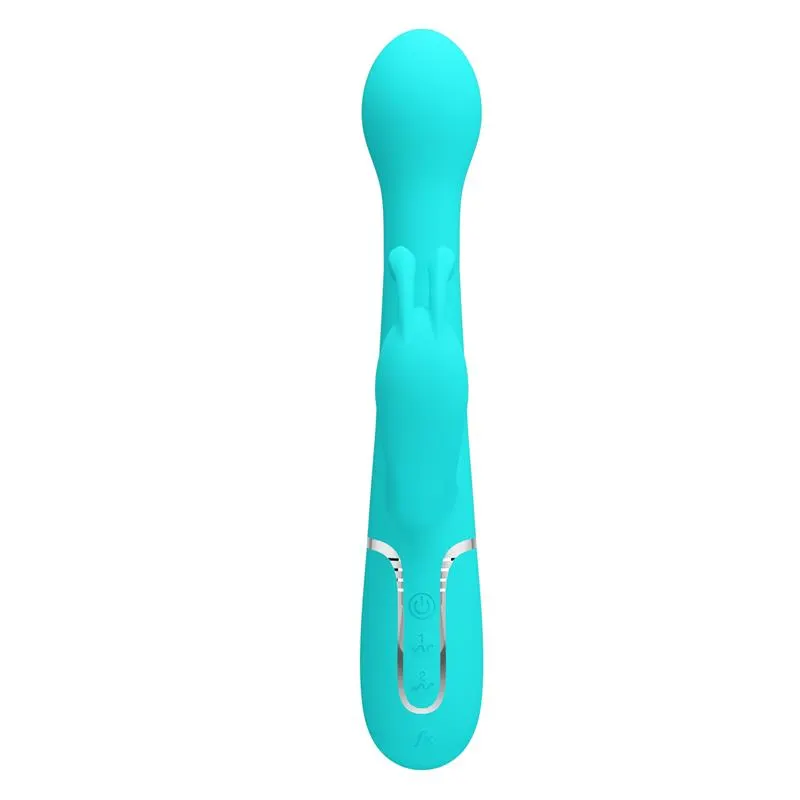 Vibrador con Thrusting y Bolas Rotatorias Dejon Azul · PRETTYLOVE · Vibradores — Foto 3