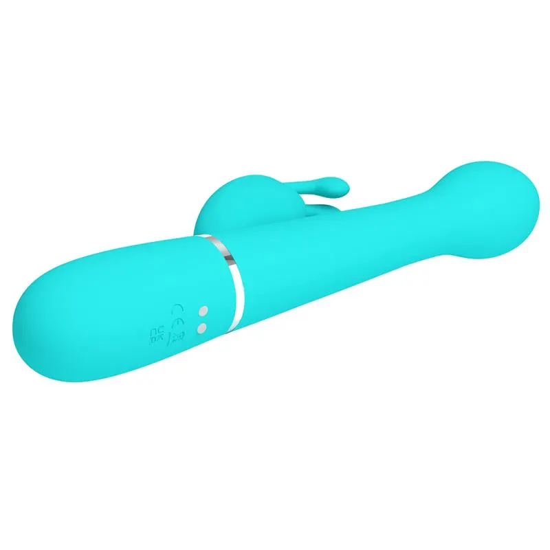 Vibrador con Thrusting y Bolas Rotatorias Dejon Azul · PRETTYLOVE · Vibradores — Foto 7
