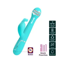 Vibrador con Thrusting y Bolas Rotatorias Dejon Azul · PRETTYLOVE · Vibradores