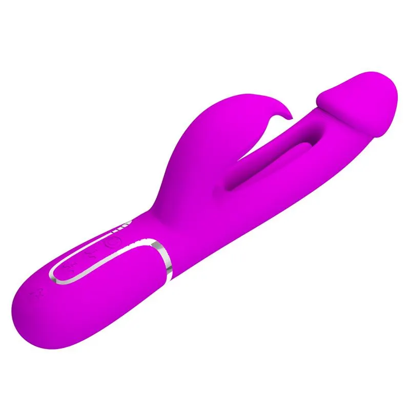 Vibrador con Lengua Kampas Rosa · PRETTYLOVE · Vibradores — Foto 5