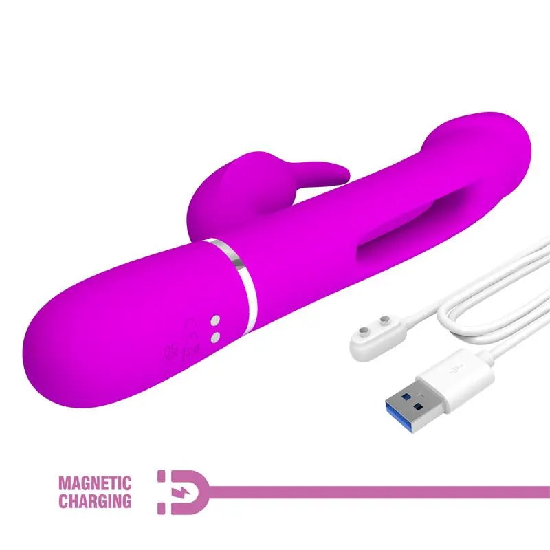 Vibrador con Lengua Kampas Rosa · PRETTYLOVE · Vibradores — Foto 9