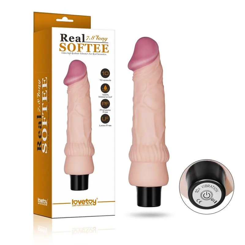 Vibrador Real Softee 7.8 Natural · LOVETOY · Vibradores — Foto 8
