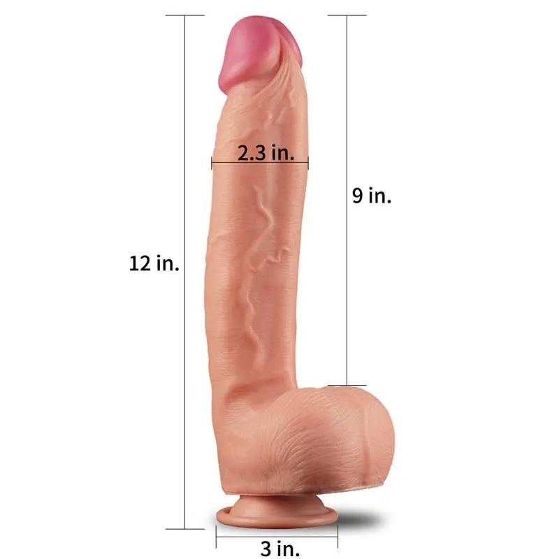 Dildo Nature 12 Dual Layer Natural · LOVETOY · Dildos — photo 2
