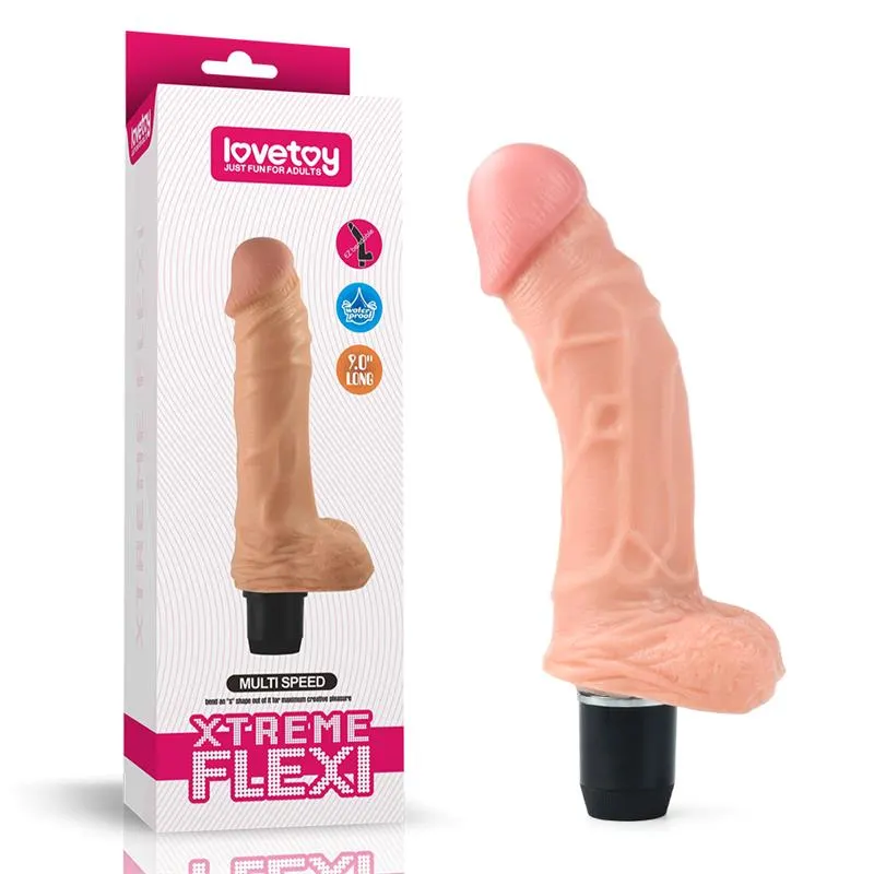 Dildo Flexi 9 con Vibración Natural · LOVETOY · Dildos — photo 6