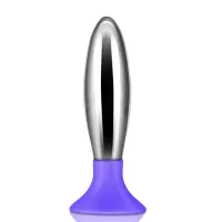 Plug Anal Bobby Metal y Silicona Púrpura · LOVETOY · Anal
