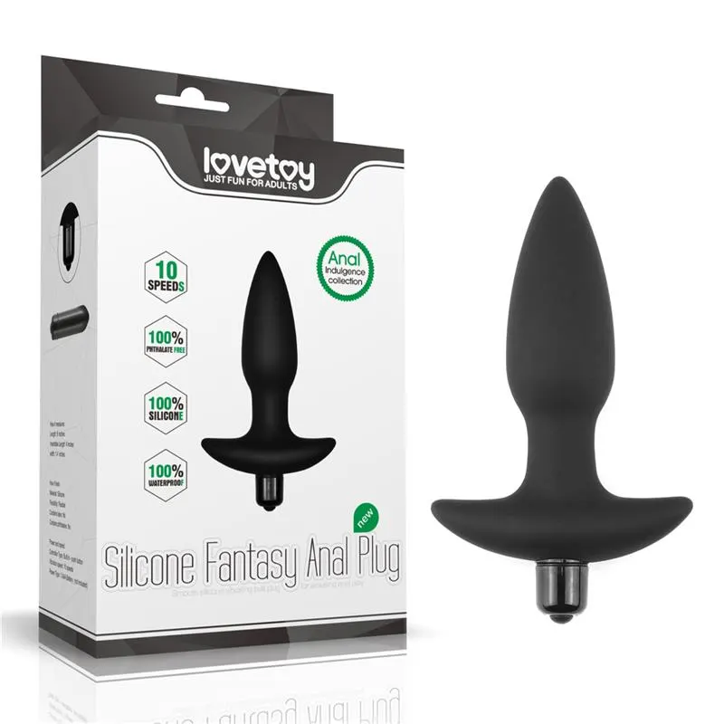 Plug Anal Fantasy Plug con Vibración Negro · LOVETOY · Anal — Foto 6