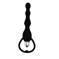 Cadena Anal Tail Power Silicona Negro · CHISA · Anal