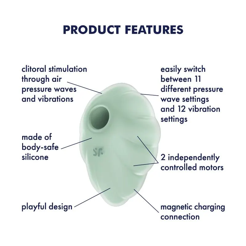 Cloud Dancer Succionador y Vibrador Menta · SATISFYER · Estimuladores de Clítoris — photo 4