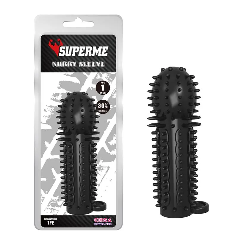 Funda para el Pene Nubby Negro · CHISA · Fundas y Extensiones para el Pene