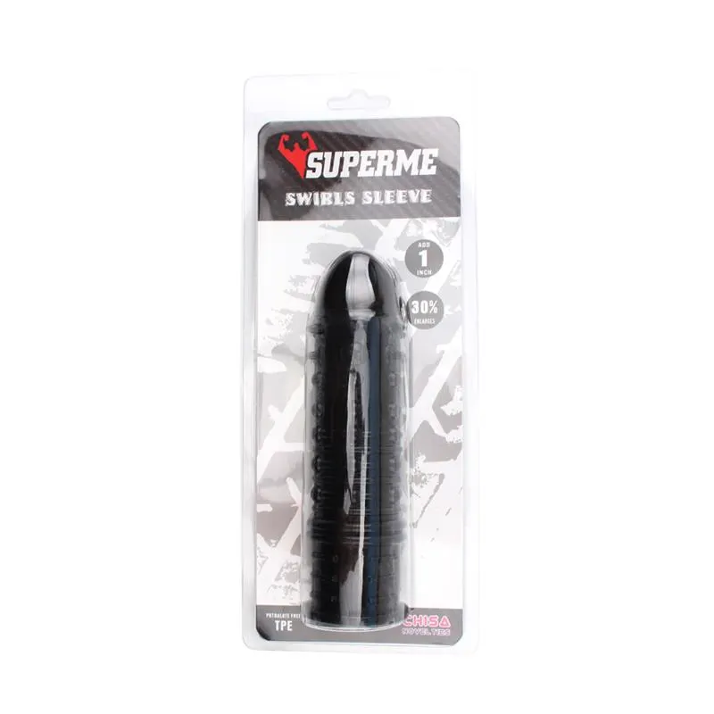 Funda para el Pene Swirls Negro · CHISA · Fundas y Extensiones para el Pene — photo 2