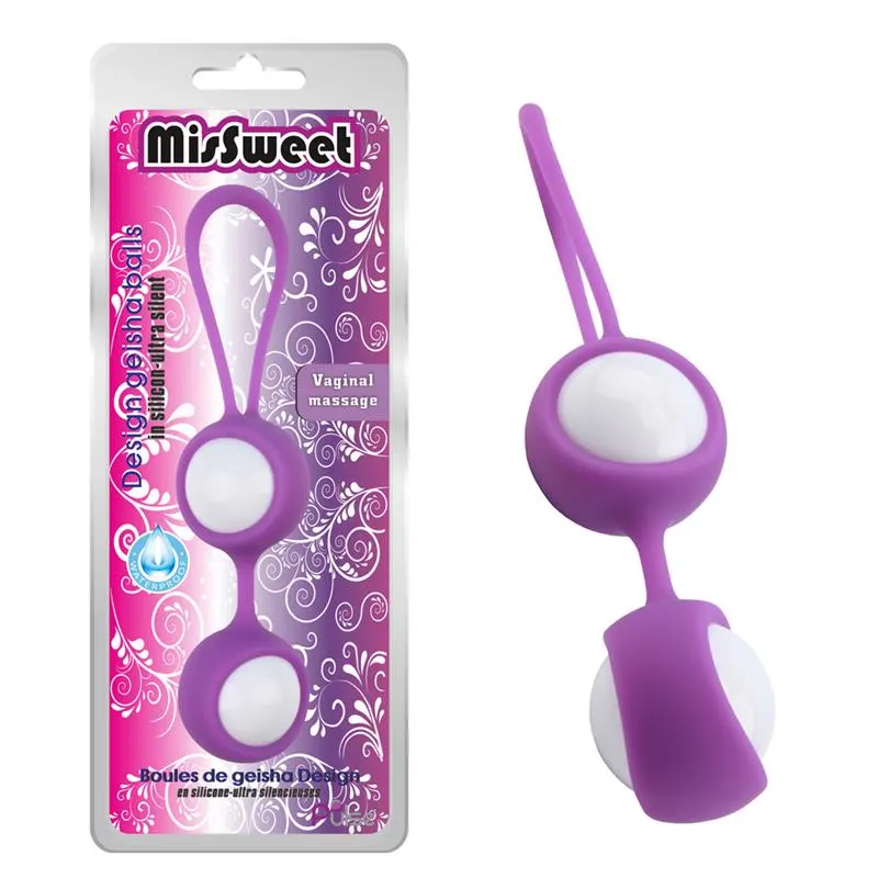 Bolas Geisha MisSweet 17.7 cm Silicona Púrpura · CHISA · Bolas Chinas y Salud Femenina — Foto 5